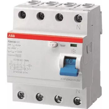 ABB Residual-Current Switch 63/0,5 F204A-63/0,5 F204A-63/0,5 (2CSF204101R4630)