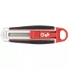 Utility knife WEDO 78 830 with snap-off blade, ergonomic handle, 1 pc, black/red/silver