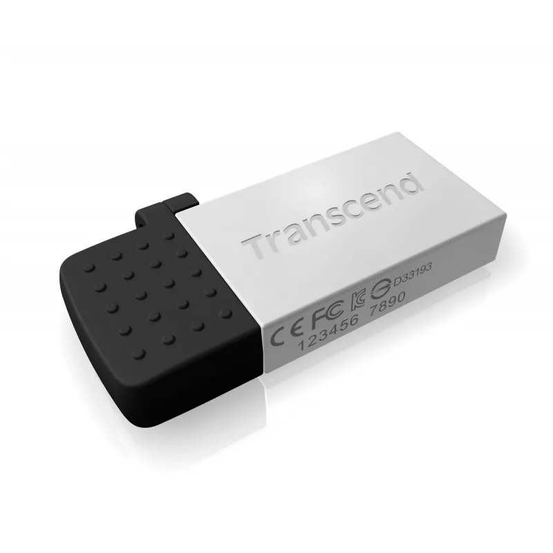 Transcend JetFlash Mobile 380 - USB Flash Drive - 16GB - USB2.0 - Silver (TS16GJF380S)