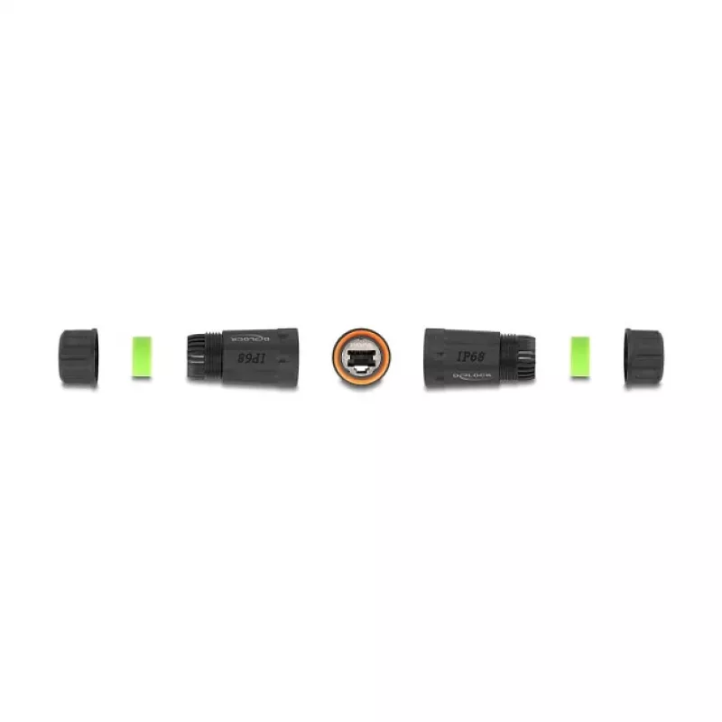 Network Cable DeLOCK 88144 RJ45 to RJ45 Cat.6A Black
