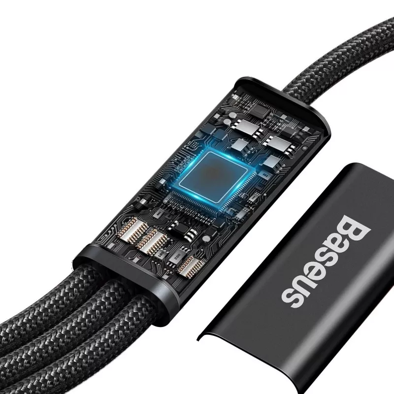 Baseus Rapid 3-in-1 USB cable 1.5 m USB A USB C/Micro USB A/Lightning Black