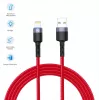 USB to Lightning data cable Tellur, 3A, 1.2 m, LED indicator, red