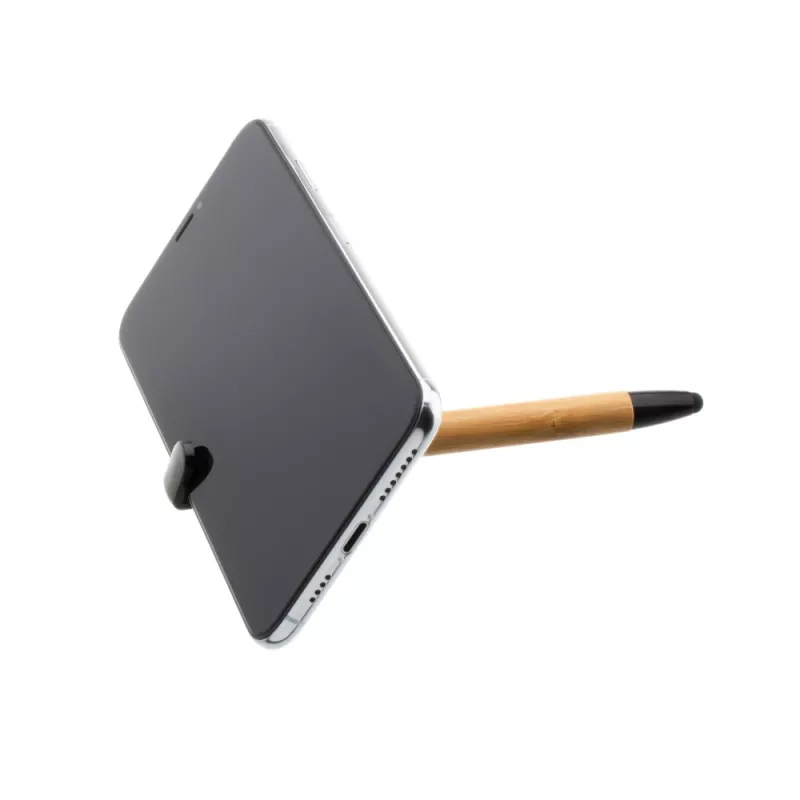Pen with Stylus and Stand FIXED FIXPEN-BA Bamboo — 3-in-1 pen, touchscreen stylus and integrated desk stand