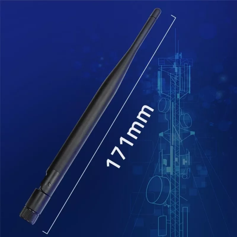 Indoor Wi‑Fi antenna QOLTEC 57046, dual‑band 2.4–2.5 GHz & 5.1–5.8 GHz, 5 dBi, 50 Ω