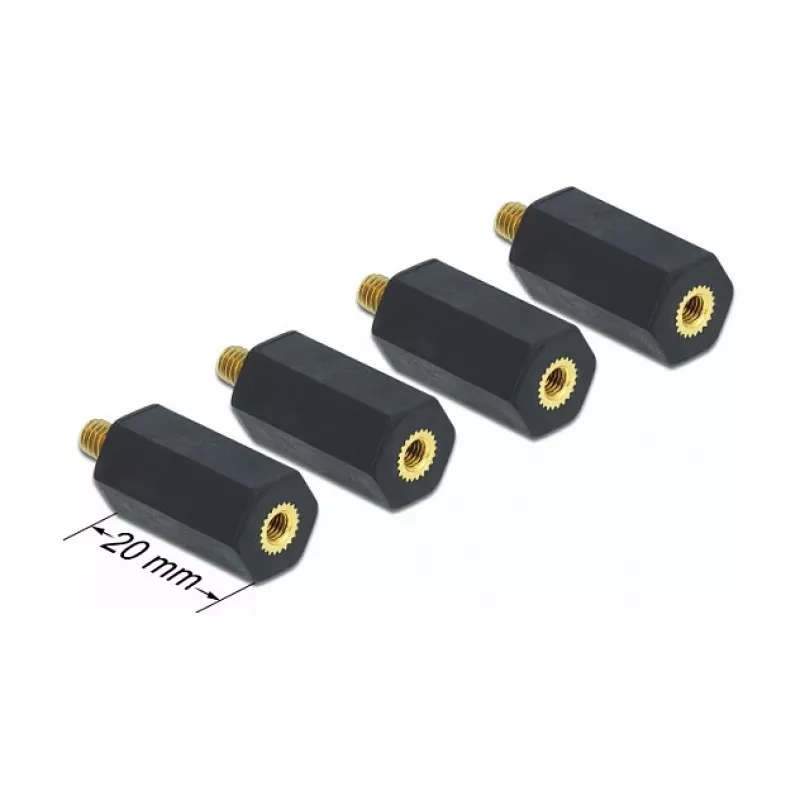 Mounting Kit DeLOCK 60242 Black Plastic