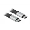 USB Cable DeLOCK 85926 USB 3.2 Gen 2 0.22 m USB C Black Silver