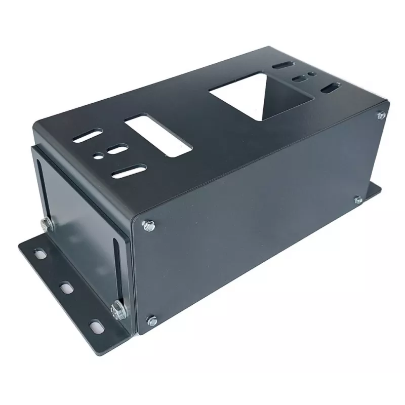 Mounting base 15.5-24cm ZINC RAL7016 for NICE, FAAC, GENIUS, BENINCA, KEY, CAME, ROGER drives