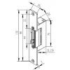 Electric strike with lock memory, 600mA, 12V