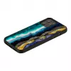 Protective phone case iKins for Apple iPhone 12 Pro Max — purple agate design