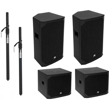 PA set Omnitronic model 20000529 active L 2000W — powered loudspeaker system