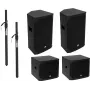 PA set Omnitronic model 20000529 active L 2000W — powered loudspeaker system