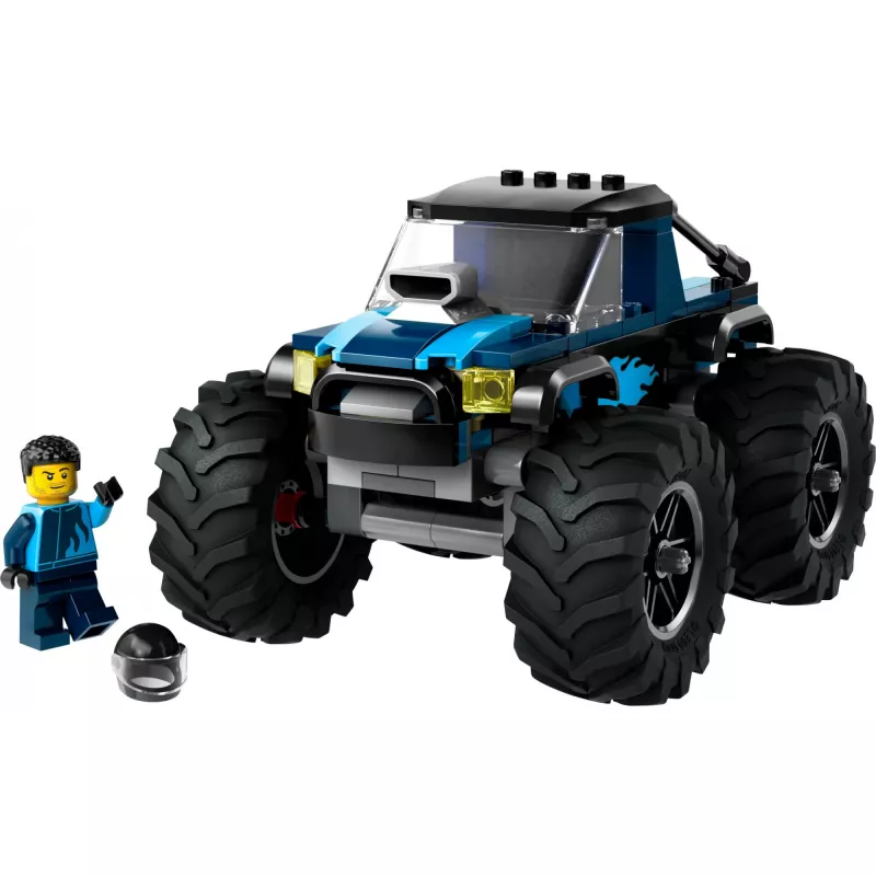 Construction toy LEGO City 60402 Blue Monster Truck with large tires, 148 pieces, 1 minifigure, age 5+