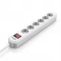 BACHMANN SMART Power Strip 6x Grounded Plug White 3m