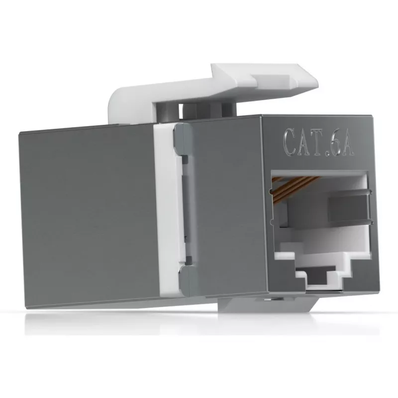 Keystone Coupler Ubiquiti UACC-Keystone-Coupler-C6A Flat Stainless Steel RJ-45