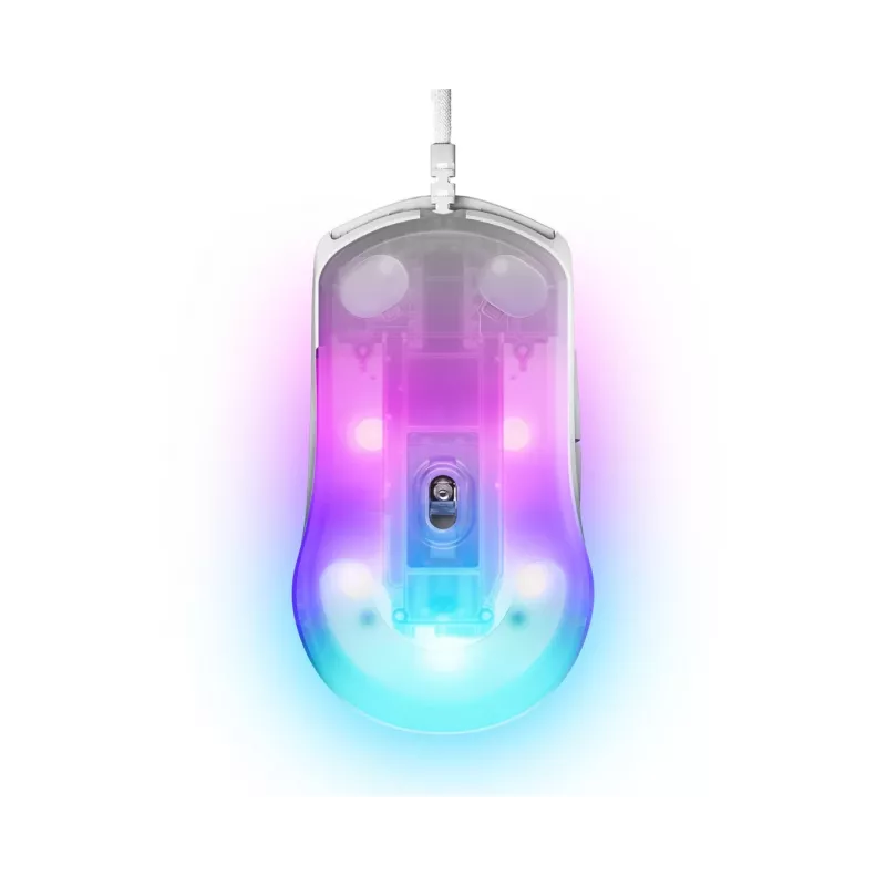 Gaming mouse STEELSERIES Rival 3 Gen 2 — optical, 8500 DPI, wired USB Type-A, right-hand, white, 77 g