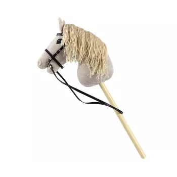 Plush Hobby Horse Milly Mally 6626 Light Grey – milly mally soft toy, ride-on stick horse