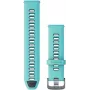 Replacement 22mm Silicone Watch Band for GARMIN Forerunner 265 — Aqua
