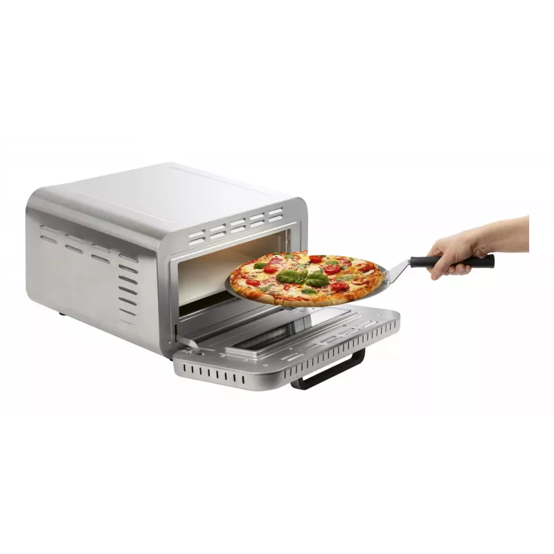 Pizza maker ProfiCook PC-PO 1323 — countertop pizza oven, 1 pizza, 2100 W, stainless steel, digital timer