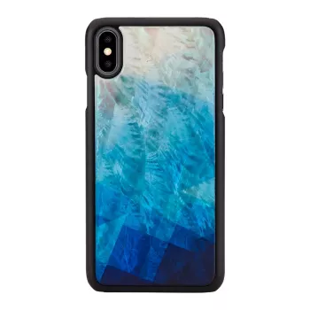 Phone case iKins for iPhone XS Max — blue lake black finish
