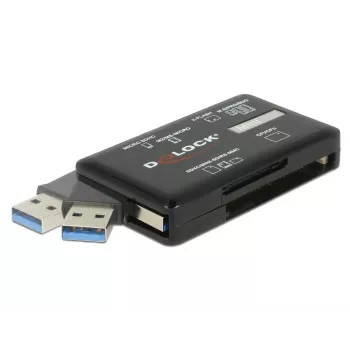 DeLOCK SuperSpeed USB Card Reader CF SD Micro SD MS M2 xD 5 Gbps