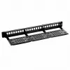 Lanberg PPKS-1124-B 24-Port 1U 19-Inch Blank Keystone Patch Panel, Black ABS
