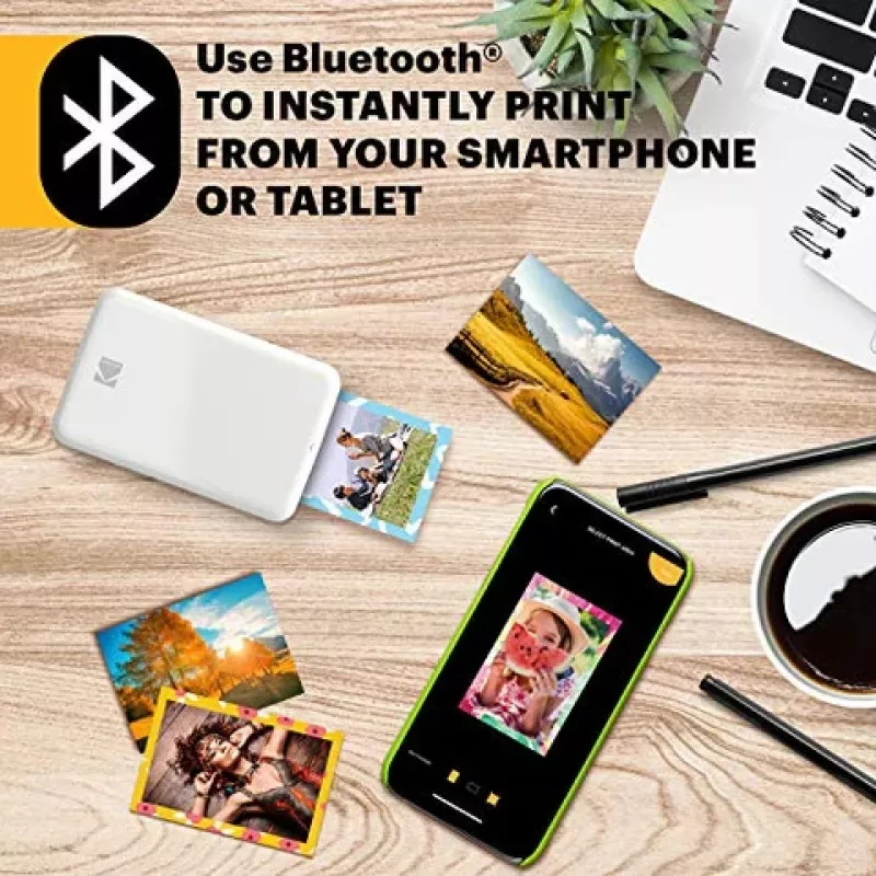Kodak STEP RODMP20AMZW mobile photo printer ZINK 2x3'' Bluetooth