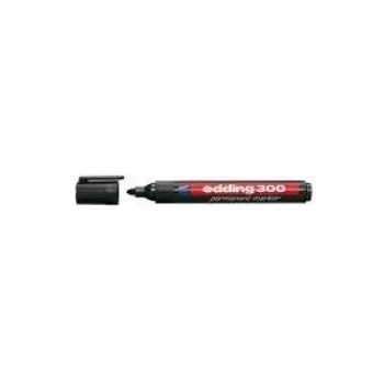 Permanent Marker Edding 300 Black 10 pcs