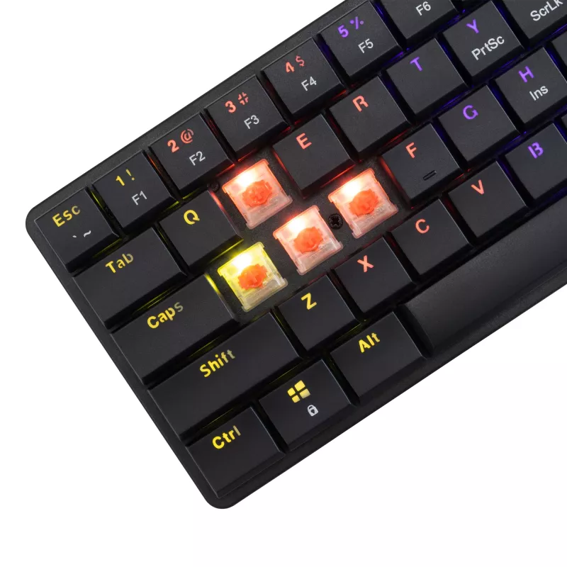 Mechanical keyboard White Shark Nagamaki Black — US layout, red mechanical switches