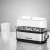 Egg cooker Rommelsbacher ER 300 — 3-egg stainless steel, 300 W, transparent lid