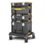 Tool storage case DeWalt DWST83346-1, aluminium, waterproof, 23 L, 332×301×440 mm, black