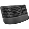 Keyboard Logitech Wave Keys Office RF Wireless + Bluetooth QWERTY Danish Finnish Norwegian Swedish Graphite
