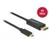 DeLOCK 85256 video cable adapter 2 m USB Type-C DisplayPort Black