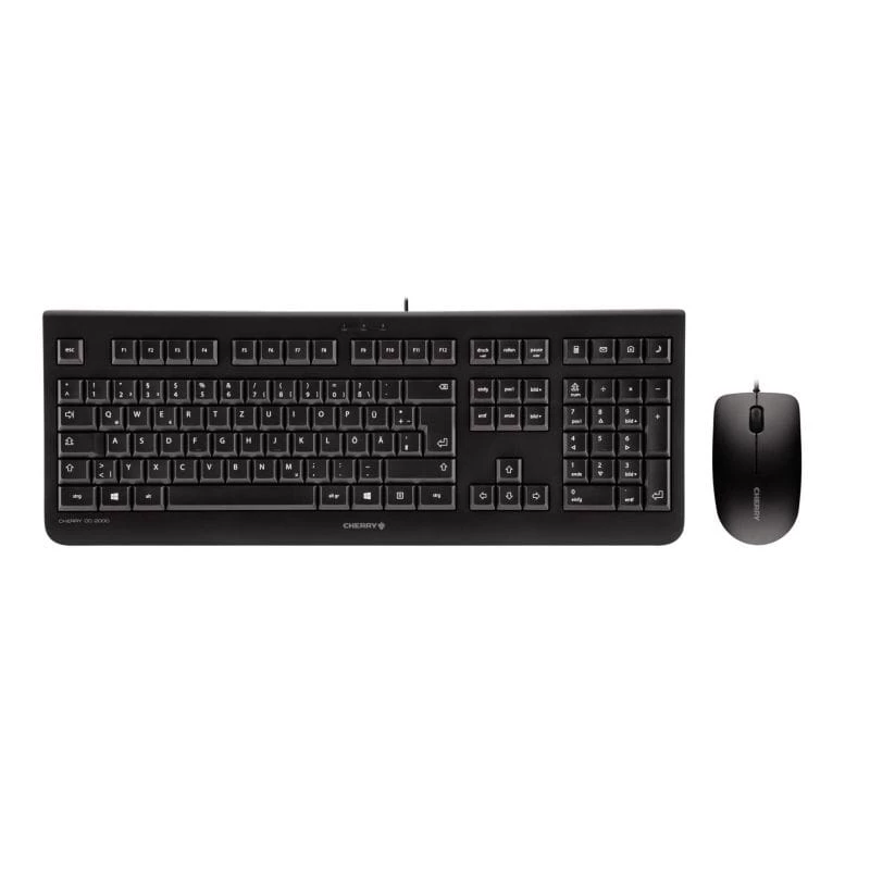 Keyboard CHERRY DC 2000 Mouse included Universal USB QWERTY Czech Black