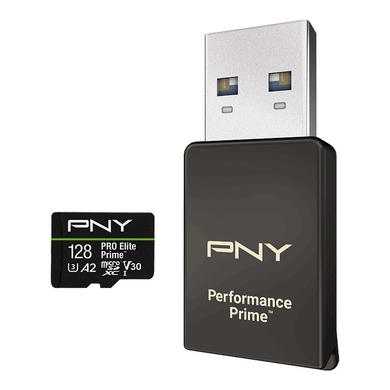 Memory card microSDXC Elite Prime 128GB + adapter SD + USB-A card reader