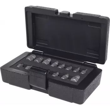 Screw and Bolt Extractor Set ks tools 15-piece model 150.1385 — spiral extractors for damaged fasteners