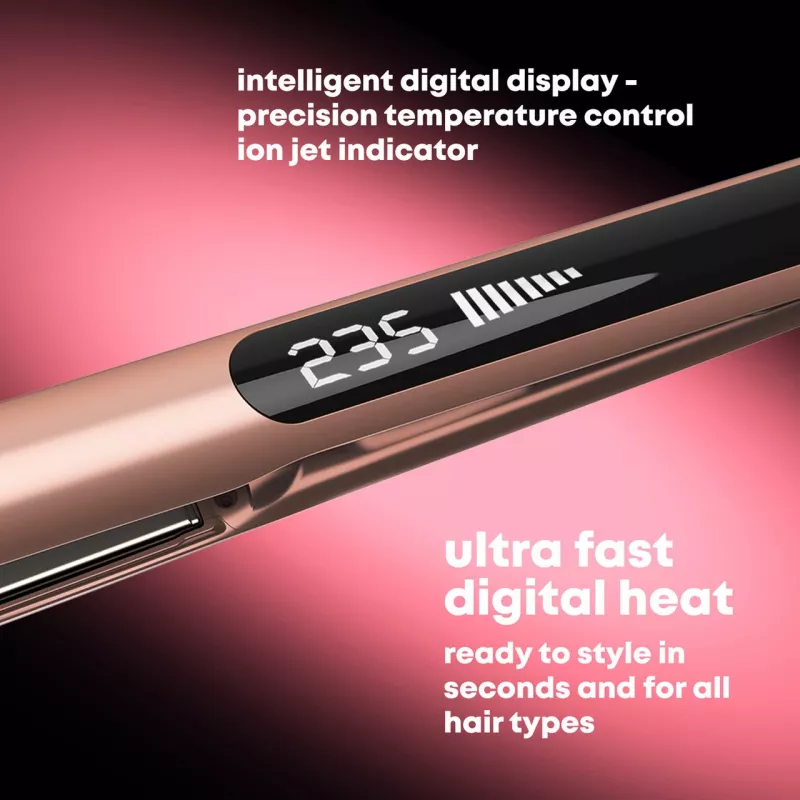 Hair straightener Revamp ST-1900GD-EU with ceramic plates, max 230°C, EU plug
