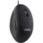 Perixx PERIMICE-519, small ergonomic mouse, for right-handers, USB wired, black
