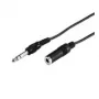 Wentronic Goobay 6,35mm-jack-Extension Cable, 5 m - jack 6,35 mm-Plug (3-Pin, Stereo) > jack 6,35 mm-Socket (3-Pin, Stereo) (50428)