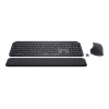 Logitech MX Keys Combo for Business - Keyboard-and-Mouse-Set - backlit - Wireless - Bluetooth LE - QWERTY - GB - Graphite