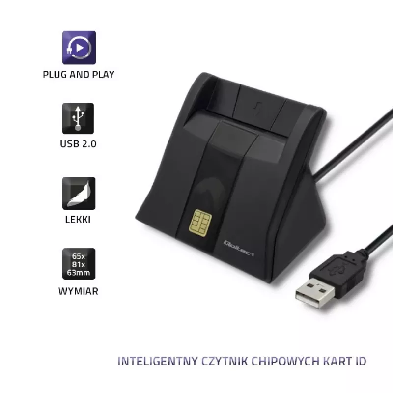 RFID reader Qoltec 50643
