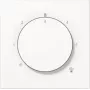 Cover plate for thermostat Jung LS1749BFWW – model LS1749BFWW, white finish
