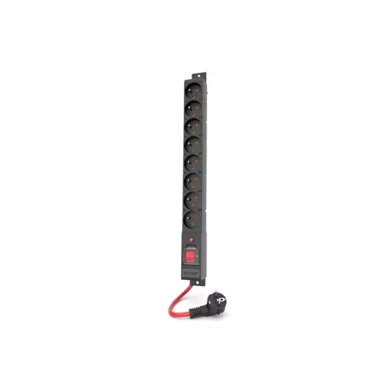 LISTWA ZASILAJĄCA ACAR R8 POWER 1.5M 8X 230V PL CZARNA 16A
