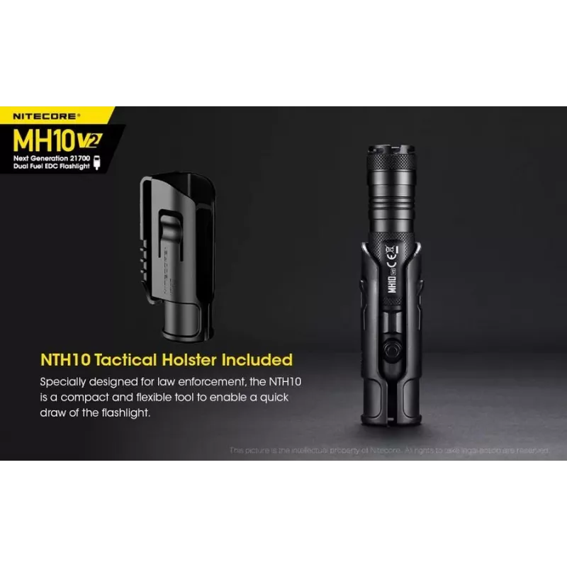 Hand flashlight Nitecore MH10 V2 Black