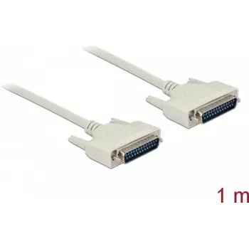 Serial cable DELOCK 84172 D-Sub 25 Pin to D-Sub 25 Pin, beige, 1 m