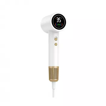 Hair dryer DENVER HDD-1400W, 1400 W, white, 110–240 V, 1.8 m cord, 25–75 °C, 70×89×280 mm