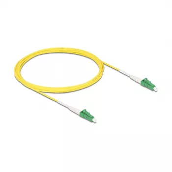 DeLOCK InfiniBand/fibre optic cable 3 m LC LC/APC Yellow 9 µm
