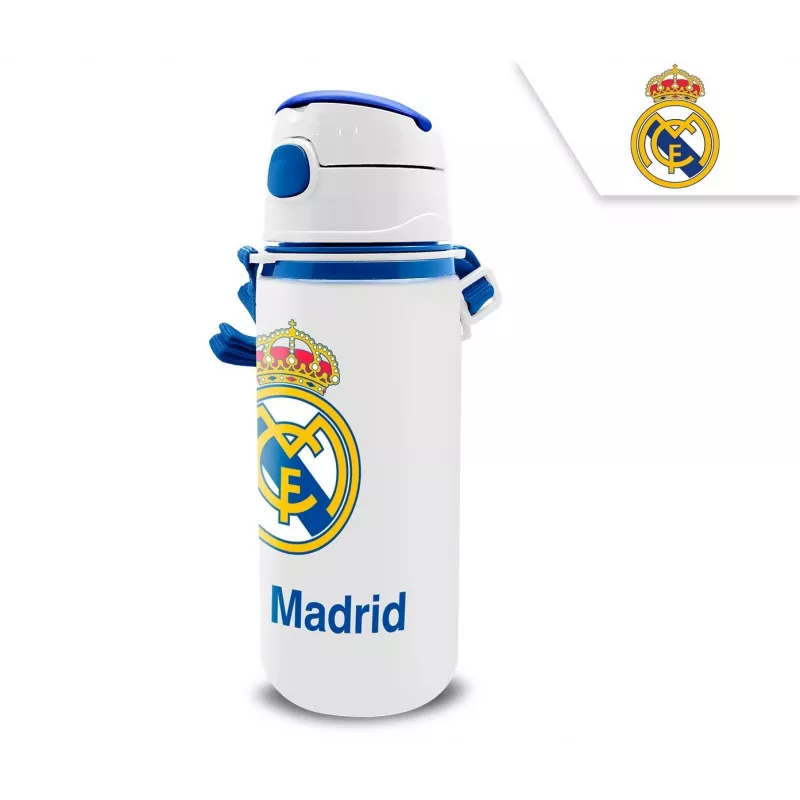 Kids aluminum sports bottle with spout KIDS 600 ml – Real Madrid design