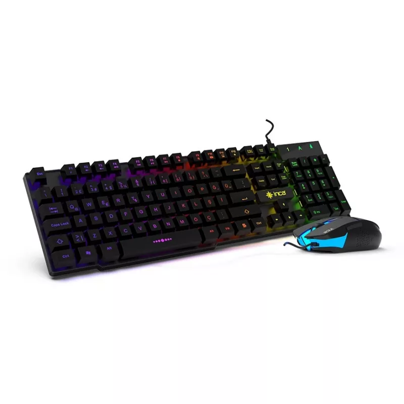 Cian Technology GmbH Cian INCA RAINBOW EFFECT MECHANICAL FEEL GAMING KEYBOARD & MOUSE SET