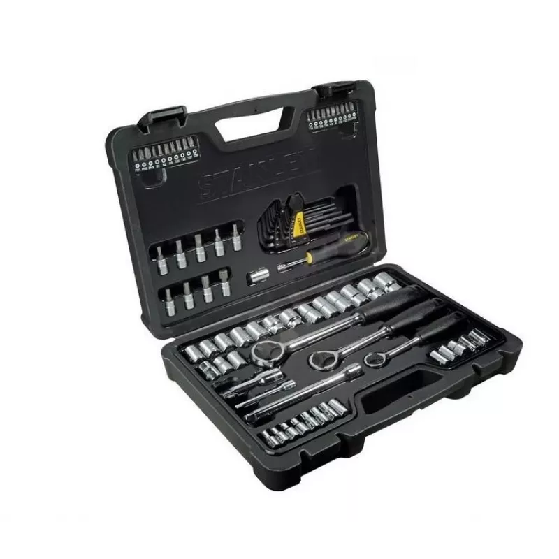 Stanley 80 Part-Size Socket Set 1/4, 3/8, 1/2