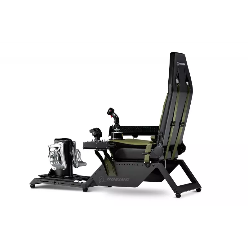 Cockpit seat by next level racing Flight Simulator Boeing Military 396055 — dedicated flight simulation seat compatible with yokes and pedals